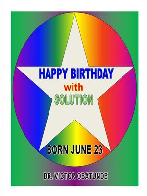 cover image of BORN JUNE 23